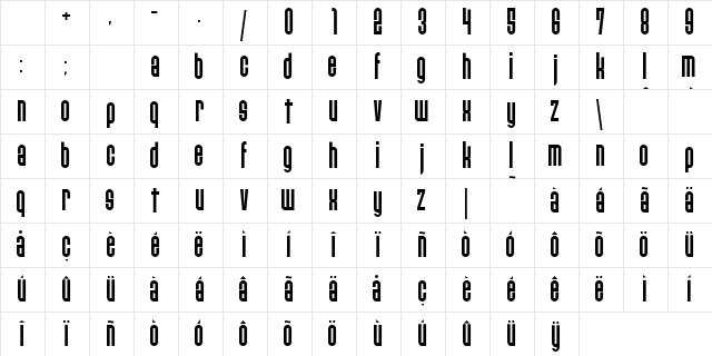 Paulistana Ipe Regular Character Map Paulistana Ipe Regular Character Map