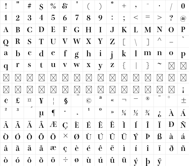 A P-OTF Bunkyu MidasiM Std EB Character Map