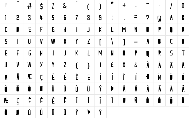 Peach Milk Regular Character Map
