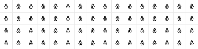 Penguins Regular Character Map