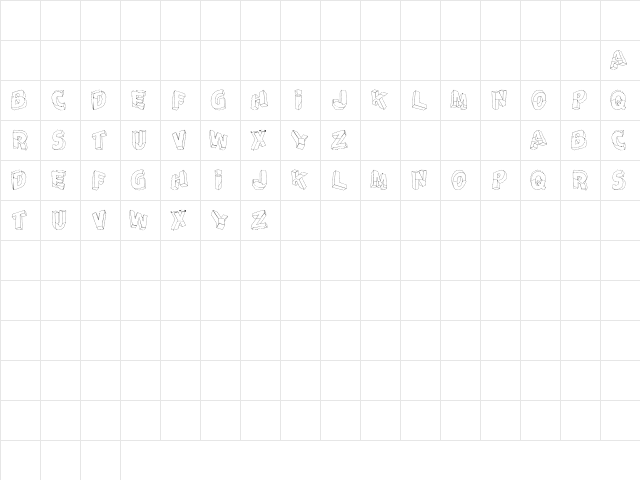 Perspectivo Dis tfb Regular Character Map