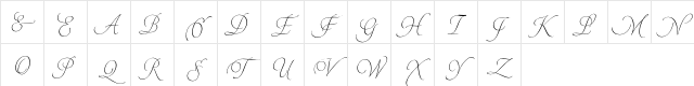 Pirouette LT Std Separate 2 Character Map