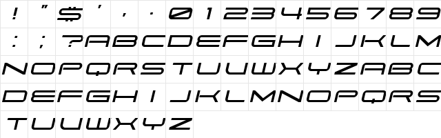 Pitviper Extended Italic Character Map Pitviper Extended Italic Character Map