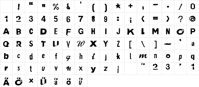 Plakken Regular Character Map Plakken Regular Character Map