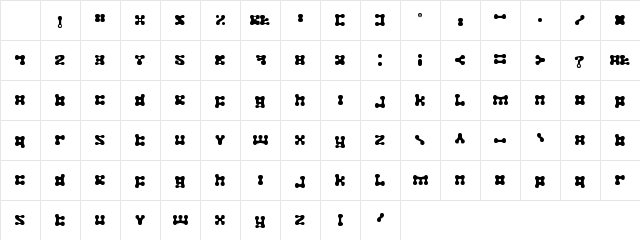 Plastelina Regular Character Map Plastelina Regular Character Map