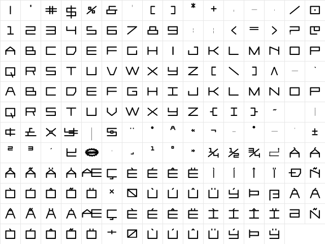 Player 1 Up Black Black Character Map