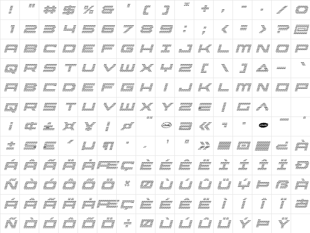 Pocket Ball Condensed Italic Condensed Italic Character Map