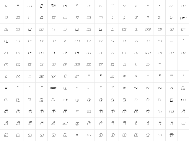 Police Cruiser Outline Italic Italic Character Map