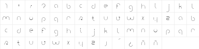 portatil font Regular Character Map