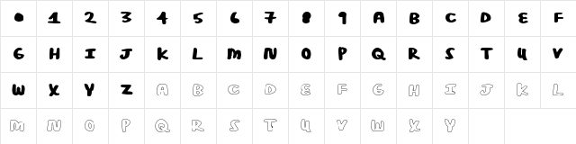 PosterBold Regular Character Map PosterBold Regular Character Map