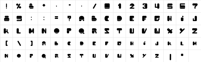Powda Regular Character Map Powda Regular Character Map