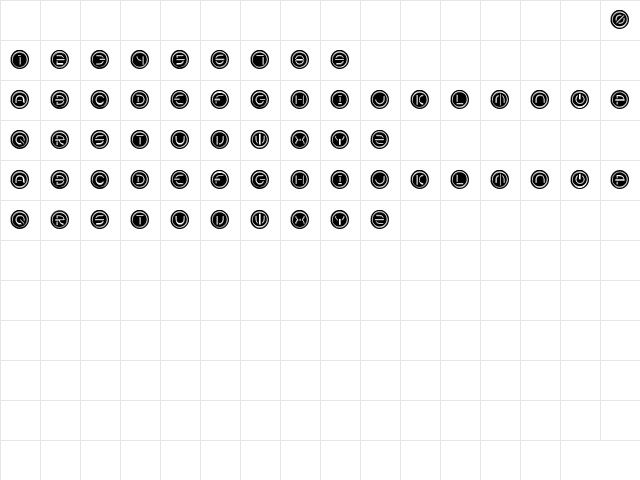 Power Regular Character Map