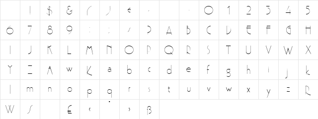 Premi Regular Character Map Premi Regular Character Map