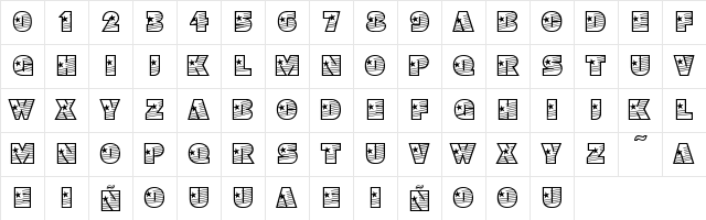 Prima Regular Character Map Prima Regular Character Map