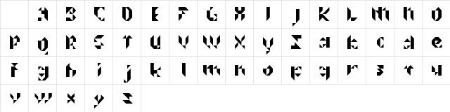 Prismakers Regular Character Map Prismakers Regular Character Map