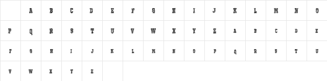 PrizedStudy Regular Character Map PrizedStudy Regular Character Map