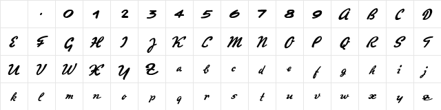 Promotion Script Regular Character Map Promotion Script Regular Character Map