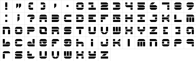 Pseudo BRK Regular Character Map Pseudo BRK Regular Character Map
