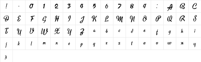 Publicite Regular Character Map Publicite Regular Character Map