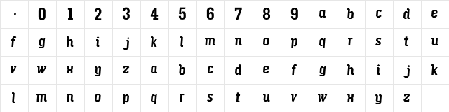 Puma World Cup 2010 Regular Character Map