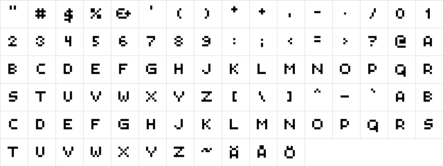 PXLPLZ Regular Character Map PXLPLZ Regular Character Map