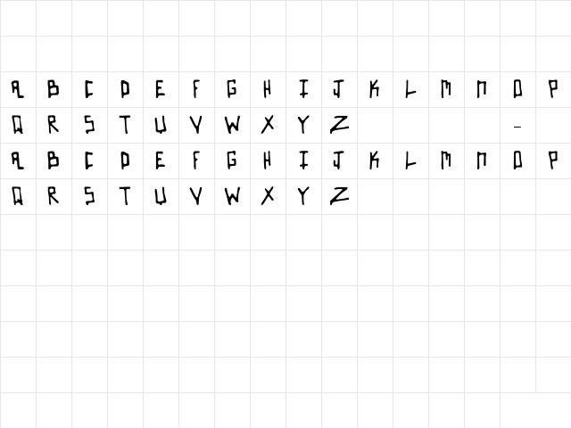 Mrnikas Regular Character Map