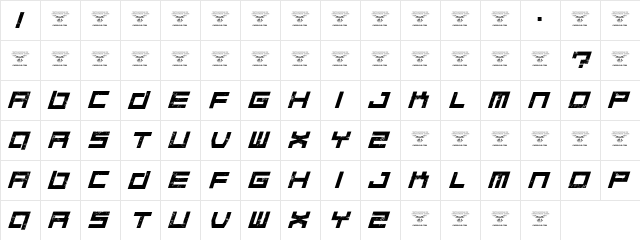 Quaaludes Italic Character Map Quaaludes Italic Character Map