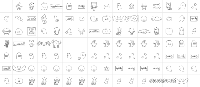 MTF Sweet Dings Halloween Regular Character Map MTF Sweet Dings Halloween Regular Character Map