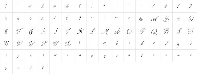 Queen Age Regular Character Map Queen Age Regular Character Map