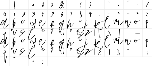 Quickly Regular Character Map Quickly Regular Character Map