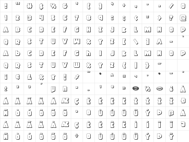 Racket Squad 3D Regular Character Map