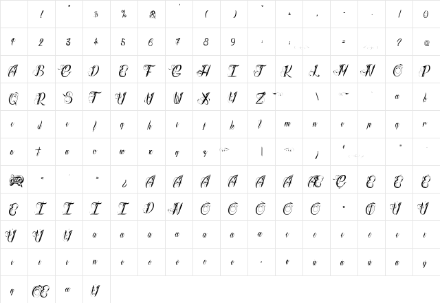 Radical Beat 2 Regular Character Map Radical Beat 2 Regular Character Map