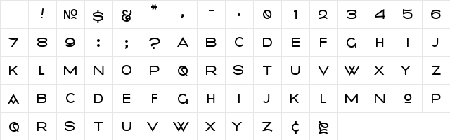 Radiometry Regular Character Map