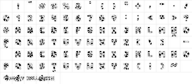Mummy Halloween Bold Italic Character Map