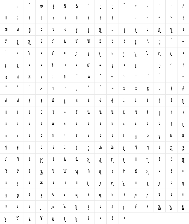 Rap my Hip-Hop Regular Character Map Rap my Hip-Hop Regular Character Map