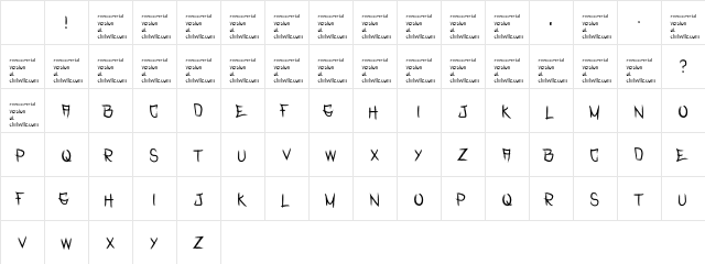 Rasterized Regular Character Map Rasterized Regular Character Map