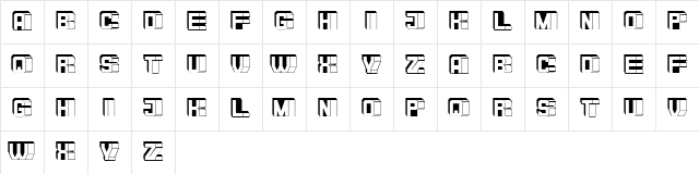Razor Black Regular Character Map
