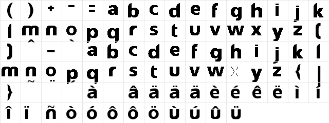 reasonSystem Regular Character Map