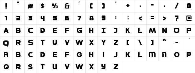 Murva Demo Regular Character Map Murva Demo Regular Character Map