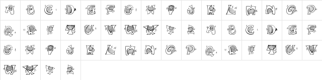 Music For Your Ears Regular Character Map