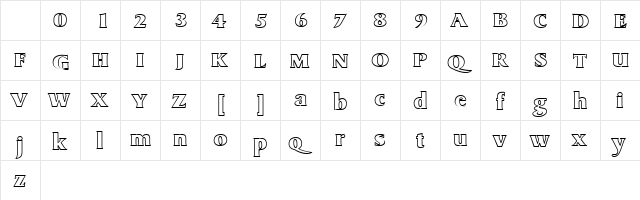 RememberHollow Normal Character Map