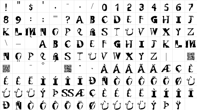 Remix Regular Character Map