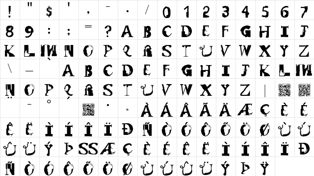 Remix Regular Character Map