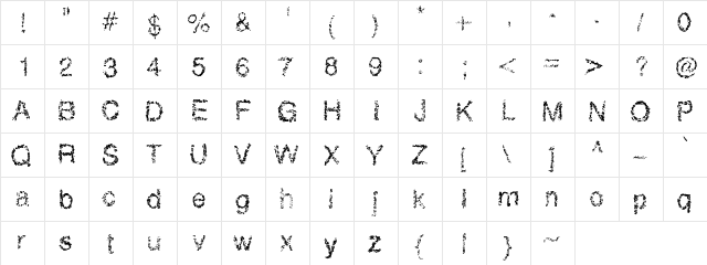 RetroBubbles Medium Character Map RetroBubbles Medium Character Map