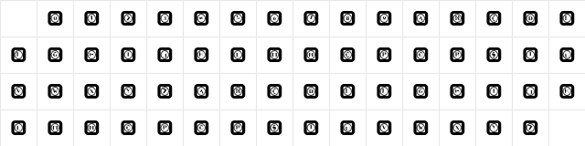 Retrospective Capitals 12 Regular Character Map Retrospective Capitals 12 Regular Character Map