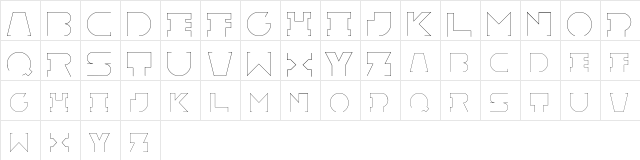 Rexic Regular Character Map Rexic Regular Character Map
