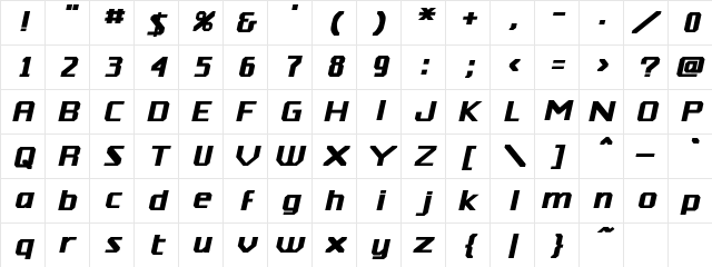 MyraloSSK BoldItalic Character Map MyraloSSK BoldItalic Character Map