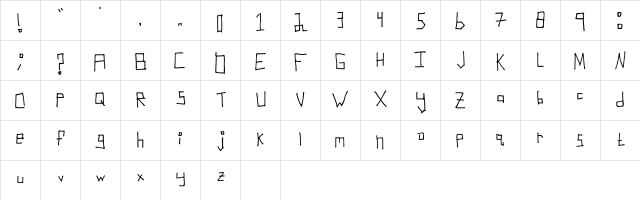Robot Regular Character Map Robot Regular Character Map