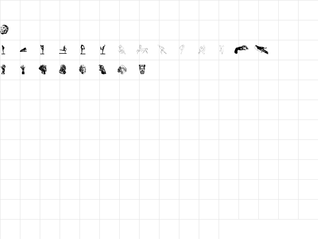Rodin Extras Character Map