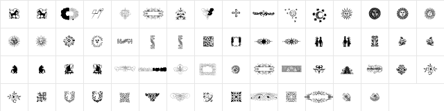 Rough Ornaments Free Regular Character Map Rough Ornaments Free Regular Character Map